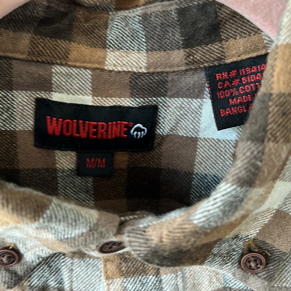 Men’s Wolverine Flannel Shirt Bundle - Picture 3 of 6